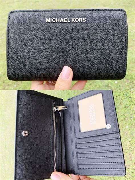 michael kors colorblock wallet|michael kors slim wallet black.